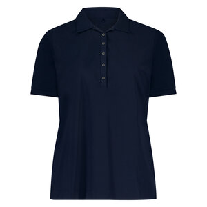 Polo shirt ss  zwart van Plus Basics.