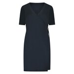 Plus Basics wrap dress black.