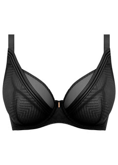 Zwarte Uw High Apex Plunge Bra van Freya