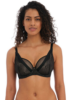 Zwarte Uw High Apex Plunge Bra van Freya