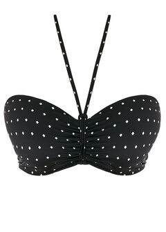 Jewel cove bandeau bikini top AS7233BLK