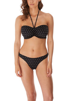 Jewel cove bandeau bikini top AS7233BLK