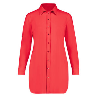 Blouse long  van Plus Basics in het rood