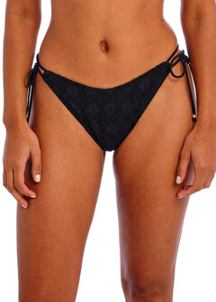 Freya Bikini High Leg Bikini Brief in het zwart.