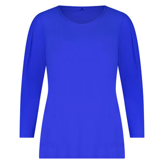 Plus Basics T-shirt met ronde hals in Royal Blue