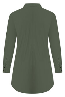 Plus Basics lange blouse light khaki