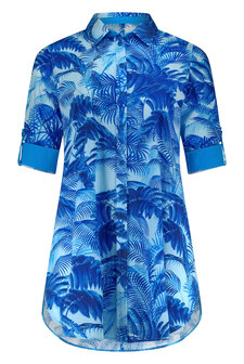 Plus Basics lange blouse Hawaii