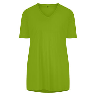 Plus Basics T-shirt slim fit in de kleur Kiwi