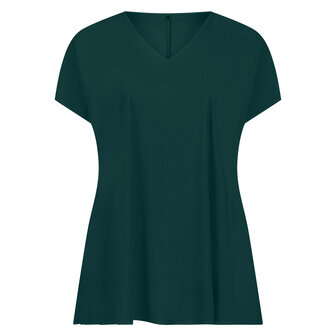 Plus Basics top SS light in de kleur Bottle Green.