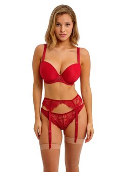Jarretel serie Fascinate in het rood