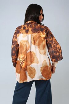 Jean Marc Philippe blouse bruin tinten.