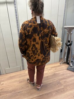 Jean Marc Philippe blouse in bruin tinten