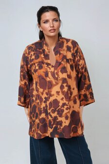 Jean Marc Philippe blouse in bruin tinten