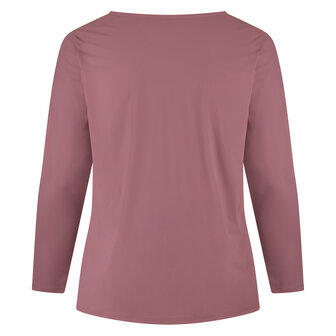 Plus Basics T-shirt met V- hals 