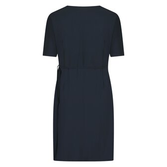 Plus Basics wrap dress black.