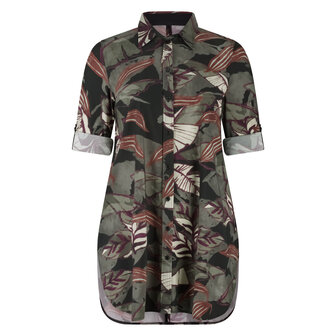 Plus Basics lange blouse Mystic Leafs.