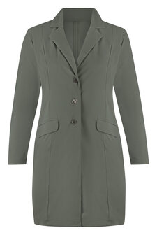 Plus basics lange blazer Mud