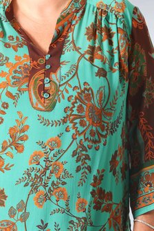 Jean Marc Philippe blouse in groen/bruin tinten