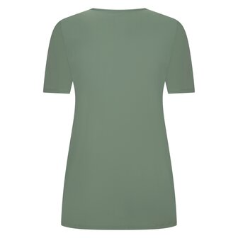 Plus Basics T-shirt met V- hals 