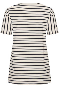 Plus Basics T-shirt met V- hals 