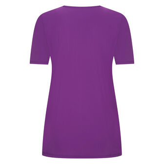 Plus Basics T-shirt slim fit in de kleur lavendel