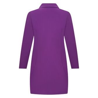 Plus Basics midi blazer kleur lavendel