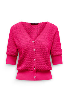 Label Dot Kim fuchsia