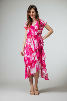 Label Dot midi jurk Sabo