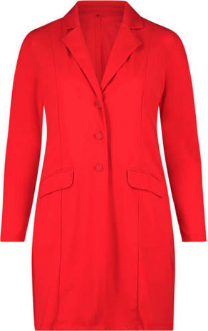 Lange Blazer in het rood.