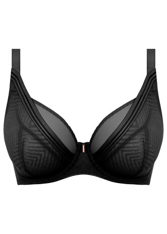 Zwarte Uw High Apex Plunge Bra van Freya