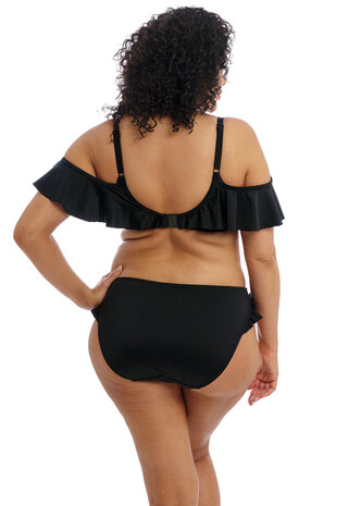 Elomi Plain sailing black Uw Bikini Top met roezel.