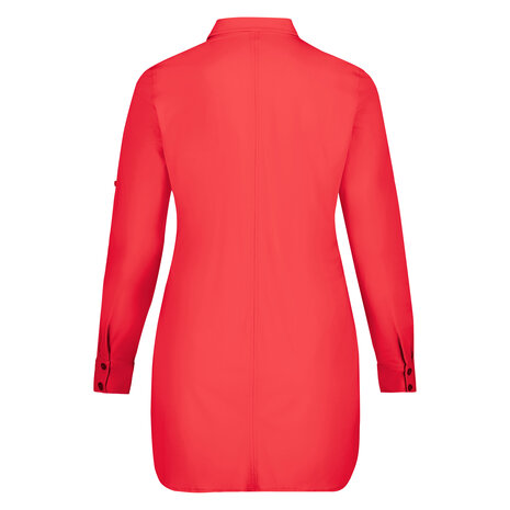 Blouse long  van Plus Basics in het rood