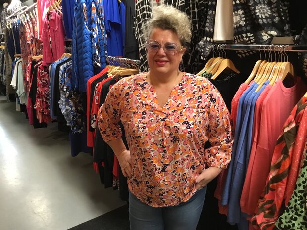 Fransa blouse met print.