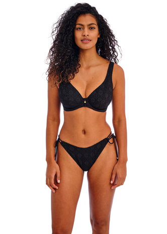 Freya Bikini High Leg Bikini Brief in het zwart.