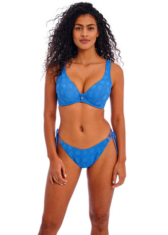 Freya Bikini High Leg Bikini Brief in het blauw.