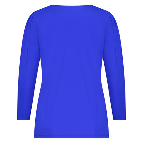 Plus Basics T-shirt met ronde hals in Royal Blue