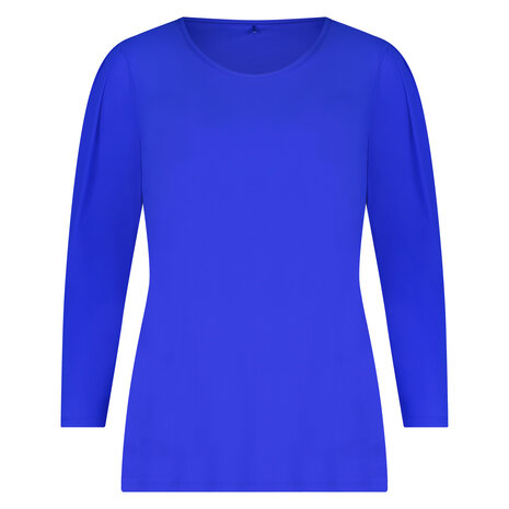 Plus Basics T-shirt met ronde hals in Royal Blue