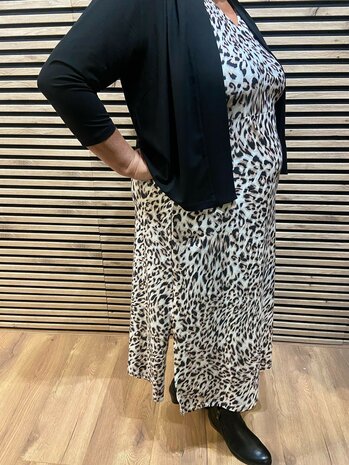 Singlet jurk in panter print van only-M.