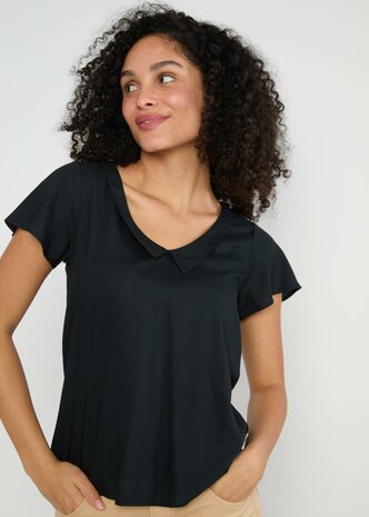 Blouse Blutsgeschwister Feed the Birds black