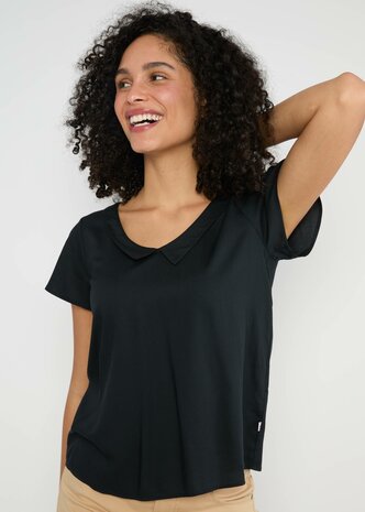Blouse Blutsgeschwister Feed the Birds black