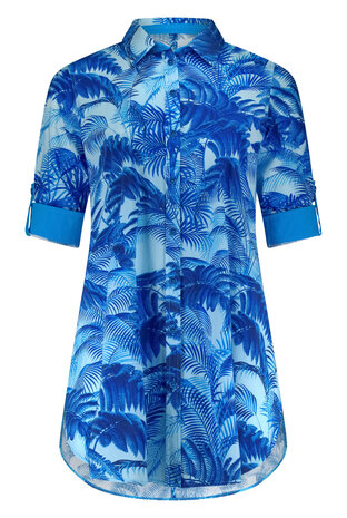Plus Basics lange blouse Hawaii