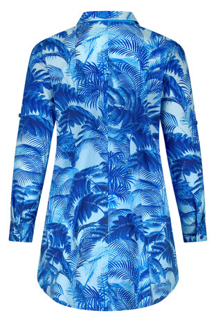 Plus Basics lange blouse Hawaii