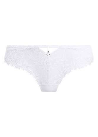 Brief model slip van Freya in het wit.