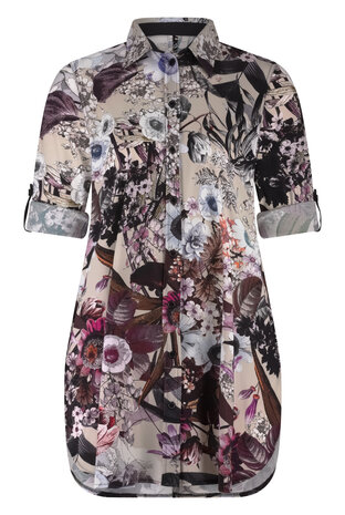 Plus Basics lange blouse Winter Garden