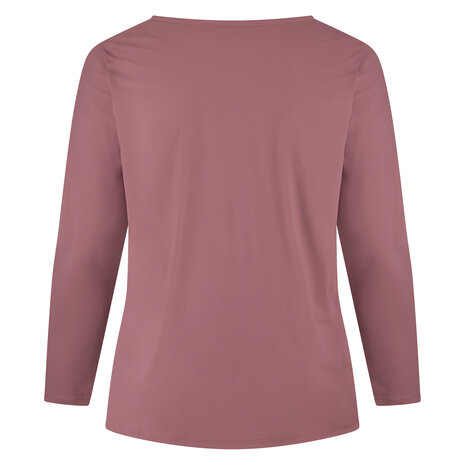 Plus Basics T-shirt met V- hals 