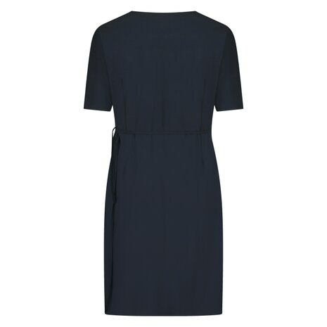 Plus Basics wrap dress black.