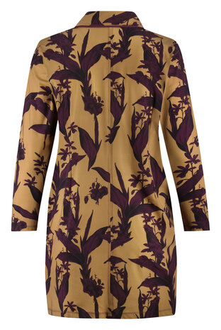 Plus Basics lange blazer Elegant Flowers