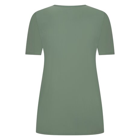 Plus Basics T-shirt met V- hals 