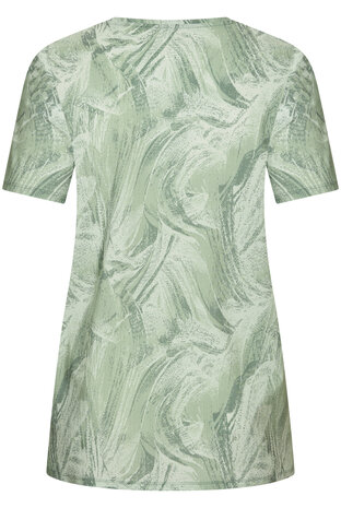 Plus Basics T-shirt met V- hals 