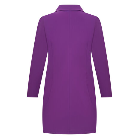 Plus Basics midi blazer kleur lavendel